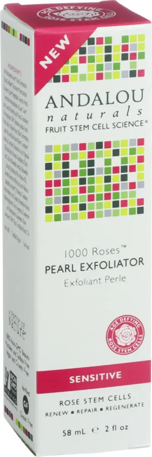 Andalou Naturals Pearl Exfoliator - 1000 Roses - 2 Oz