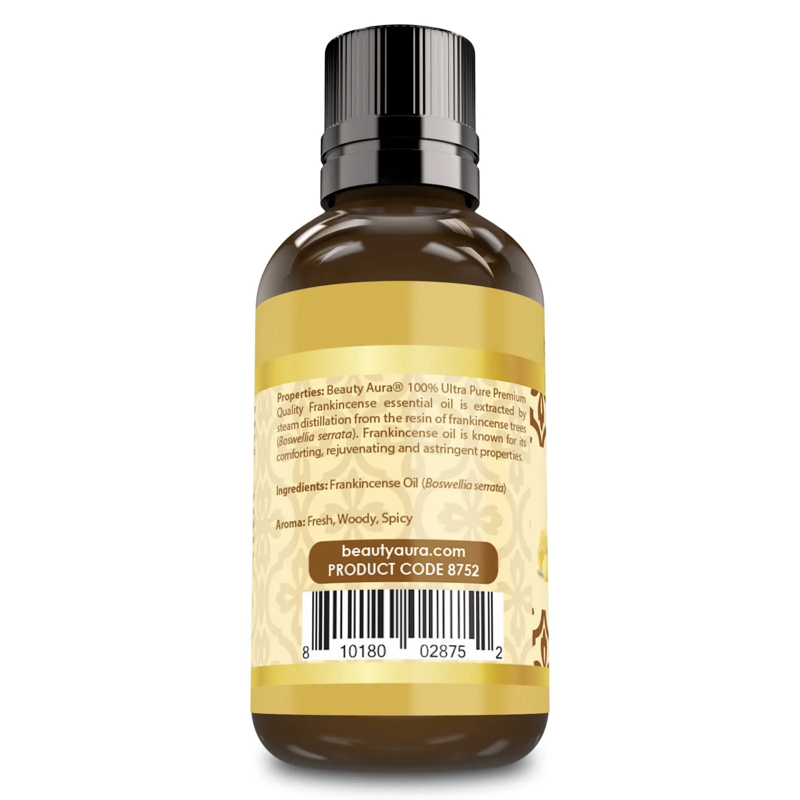 Beauty Aura Frankincense Oil | Therapeutic Grade Essential Oil | 1 Fl. Oz (30 ml) | Premium Collection