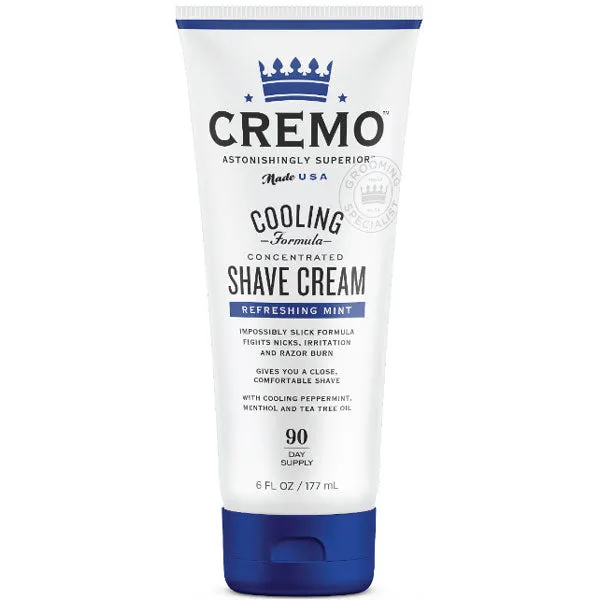 Cremo Shaving Cream, Refreshing Mint, 6 fl oz