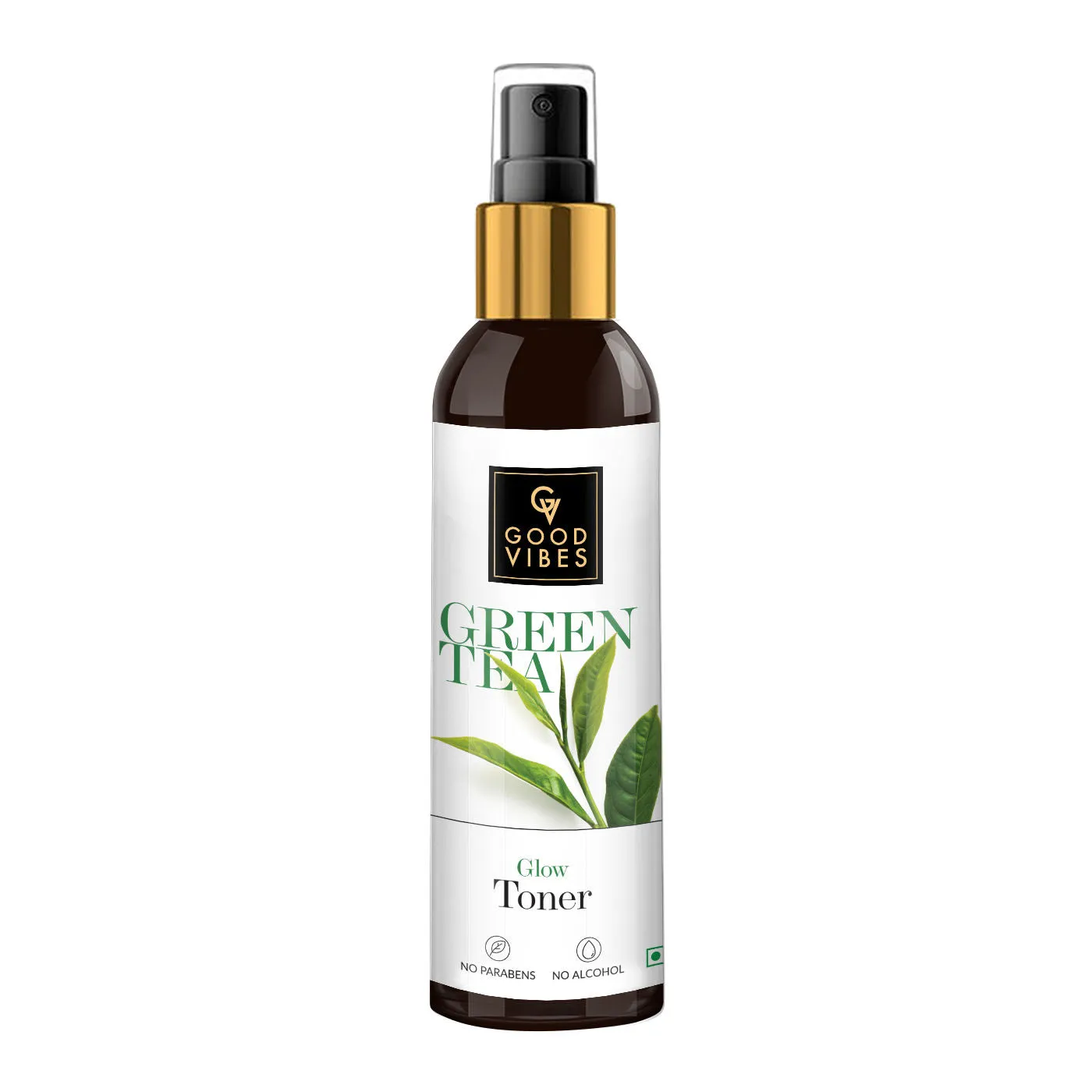 Good Vibes Green Tea Glow Toner | Hydrating, Soothing, Refreshing | With Apple | No Alcohol, No Sulphates, No Parabens, No Animal Testing (200 ml)