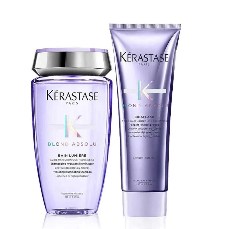 Kérastase Blond Absolu Illuminating Shampoo & Cicaflash Conditioner Duo