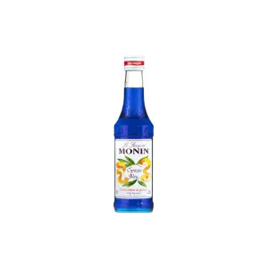 Monin Blue Curacao Syrup 250ml | Blue Curacao Syrup for Cocktails & Mocktails