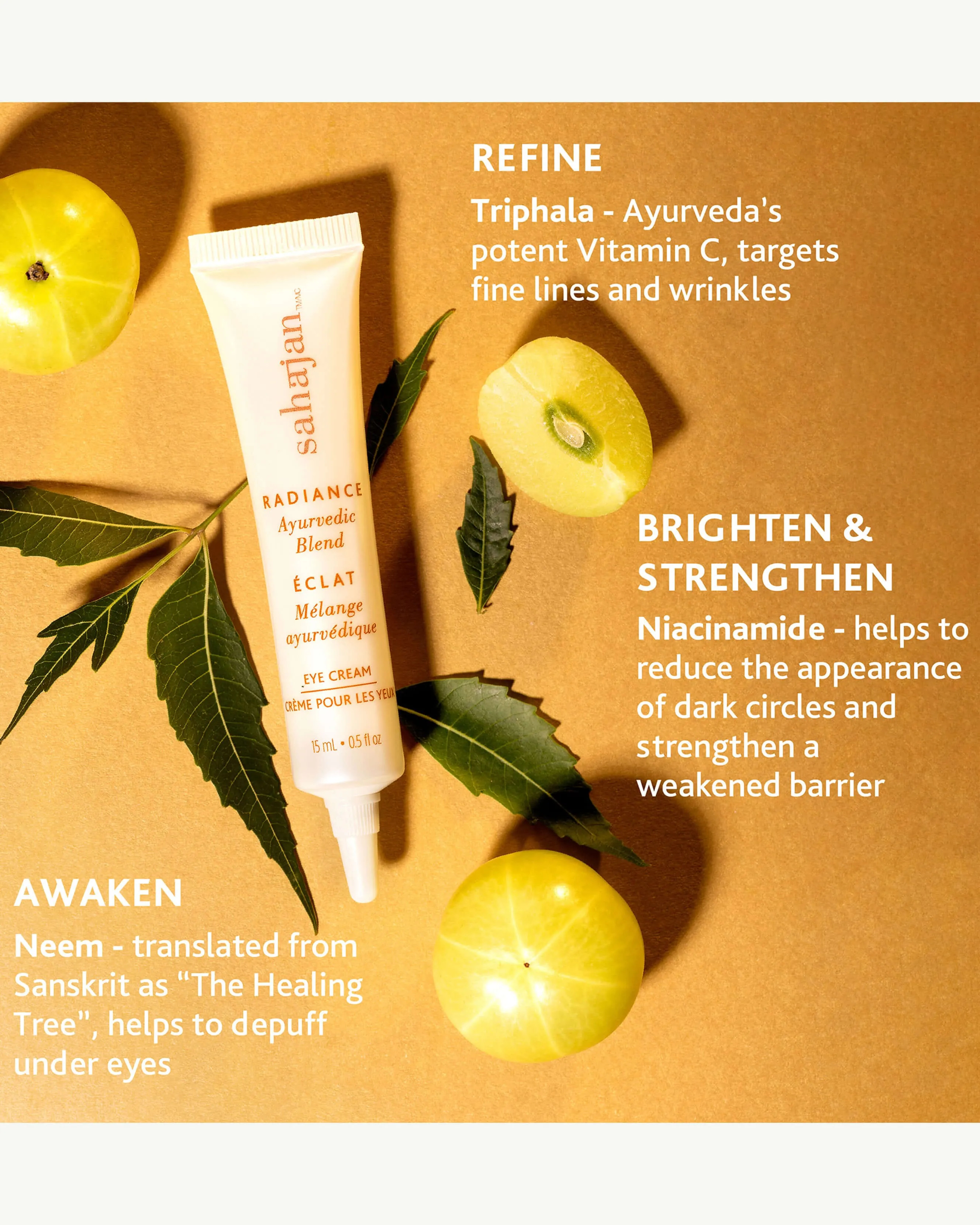 Radiance Eye Cream with Niacinamide, Vitamin C & Adaptogens