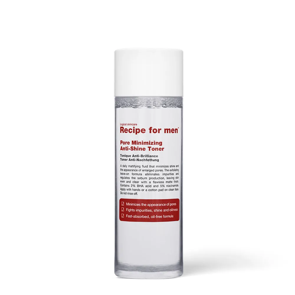 Recipe For Men Pore Minimizing Anti-Shine Toner (100ml)