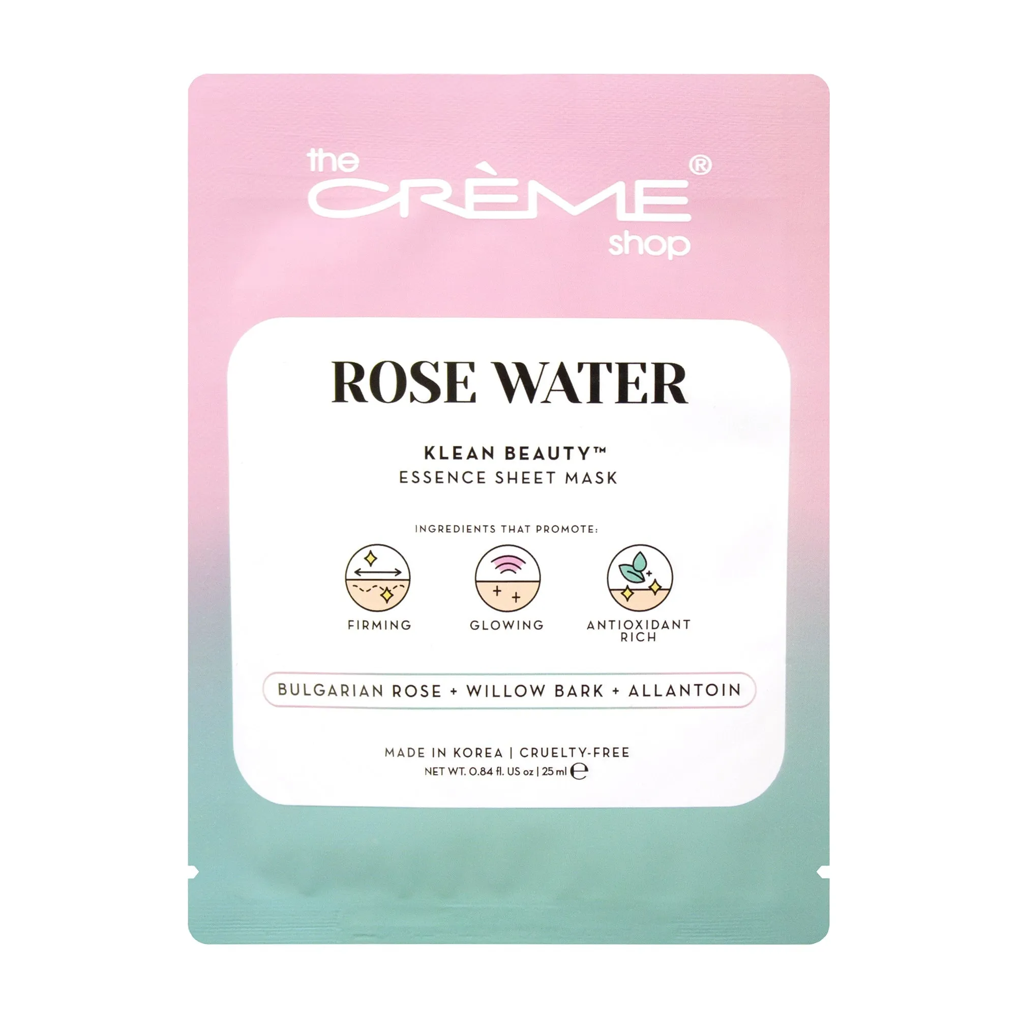 ROSE WATER Klean Beauty™️ Essence Sheet Mask