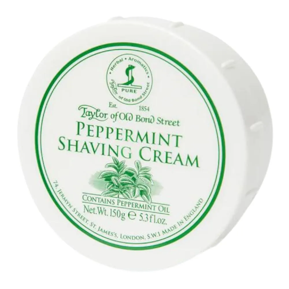 Taylor of Old Bond Street Peppermint Shaving Cream 150g