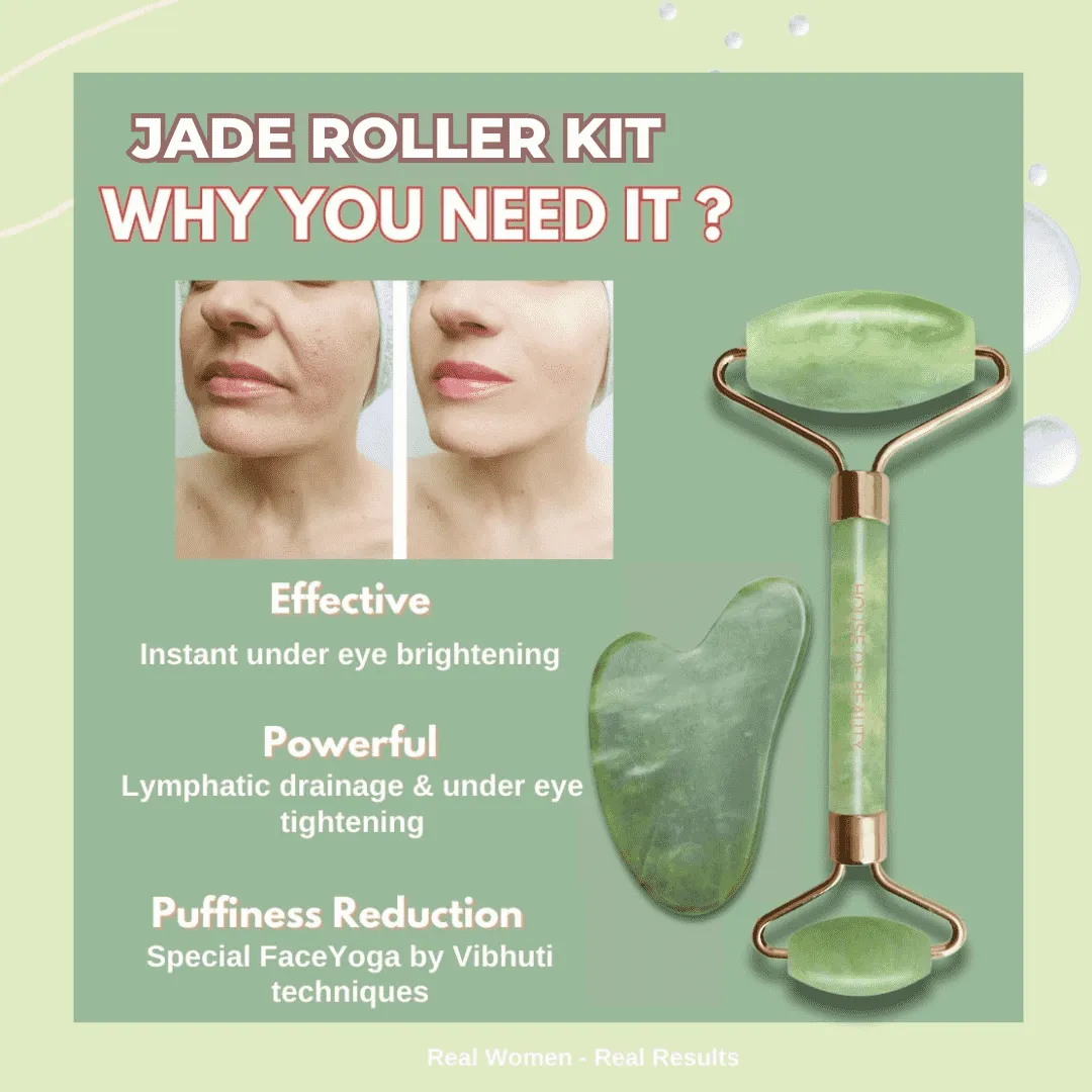 The Ultimate Skincare Combo! (Jade Roller Kit   Free Gua-Sha)