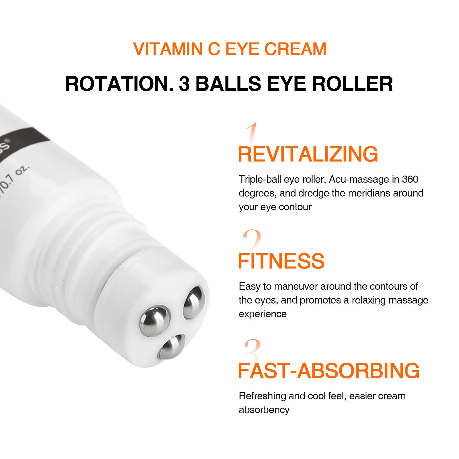 Vitamin C Eye Cream Moisturizes Eye Area With Cooling Gel Formula